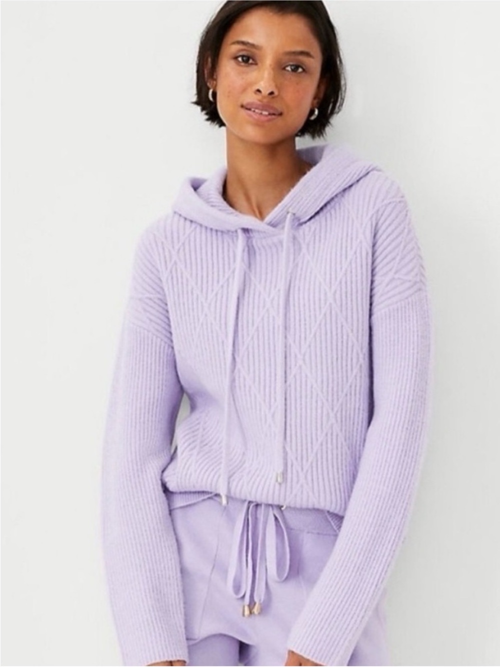 Ann Taylor Soft Lavender Knit Pullover